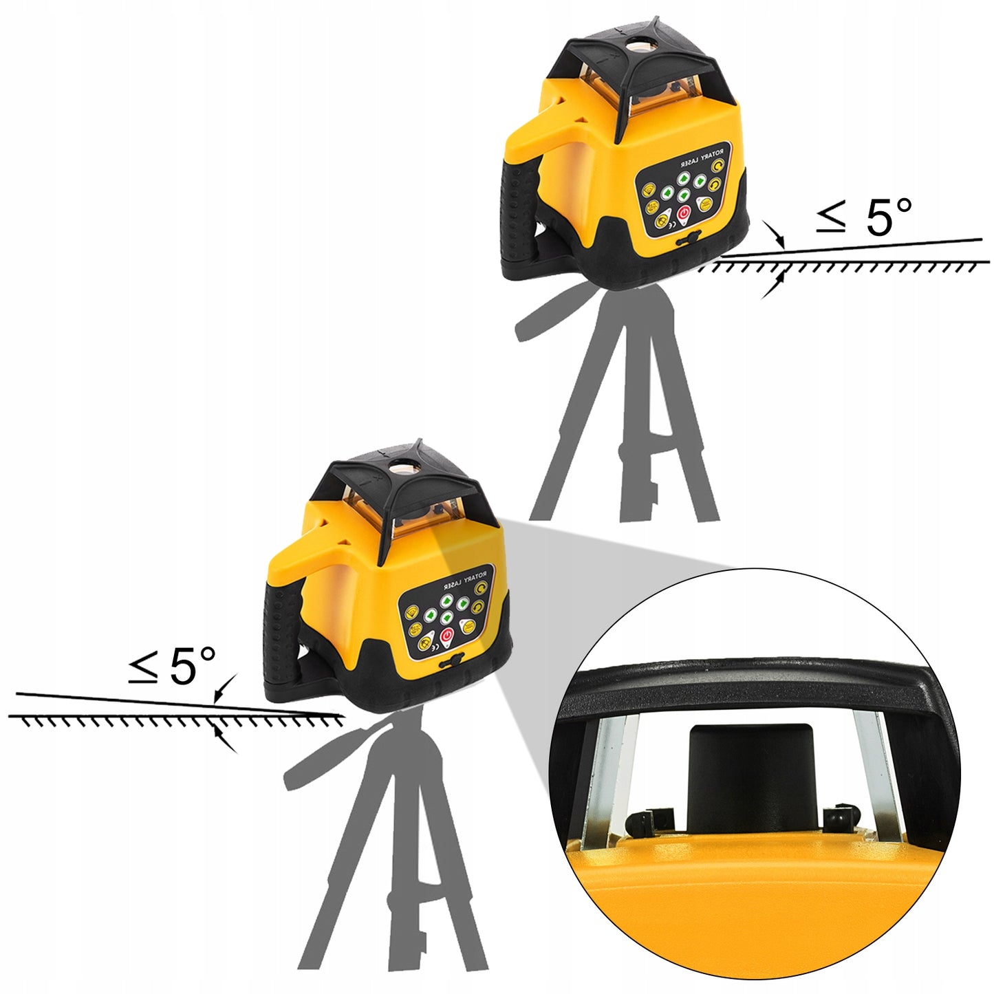 VEVOR Laser Krzyżowy 500 m 360°Obrotowy