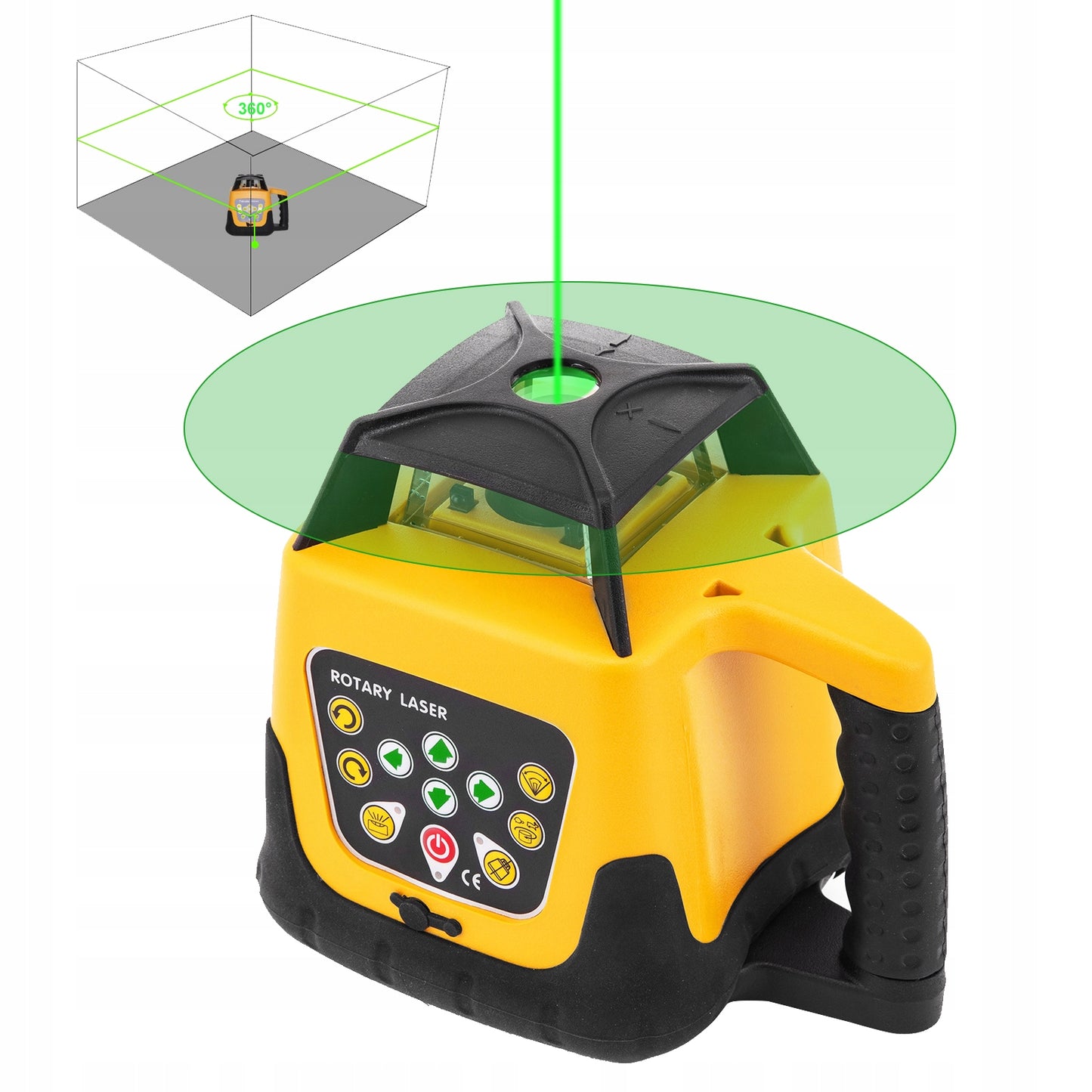 VEVOR Laser Krzyżowy 500 m 360°Obrotowy