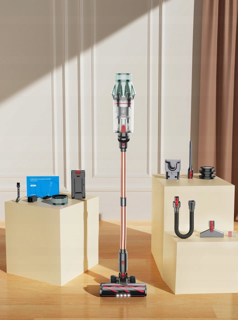 Odkurzacz pionowy Laresar V7 PRO 600W żółty/złoty