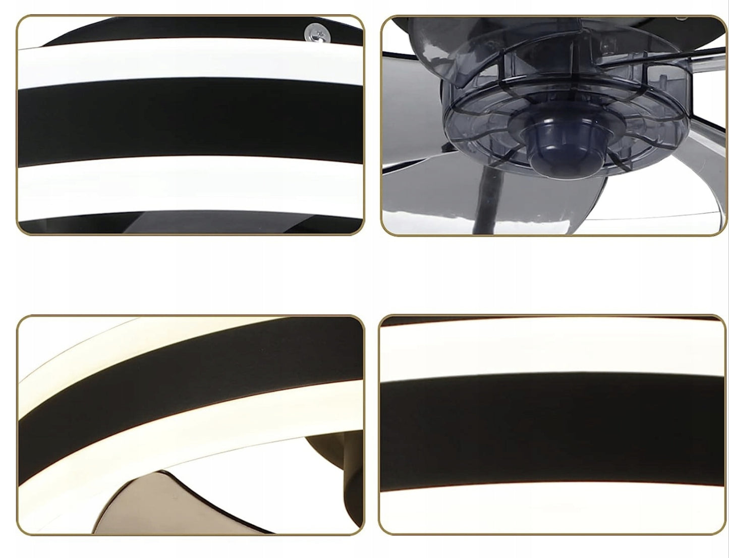WENTYLATOR SUFITOWY LED 60W 50CM 4800lm z pilotem i aplikacją.