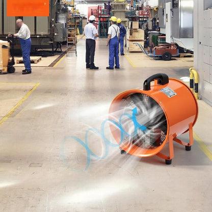 Przenośny Przemysłowy Wentylator Wyciągowy 203 mm Wąż 10 m VEVOR