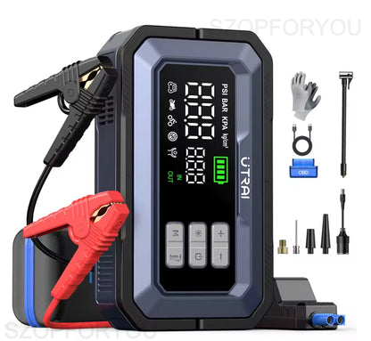 Utrai Js-30 Mega mocne urządzenie rozruchowe 5w1 kompresor, Złącze OBD !