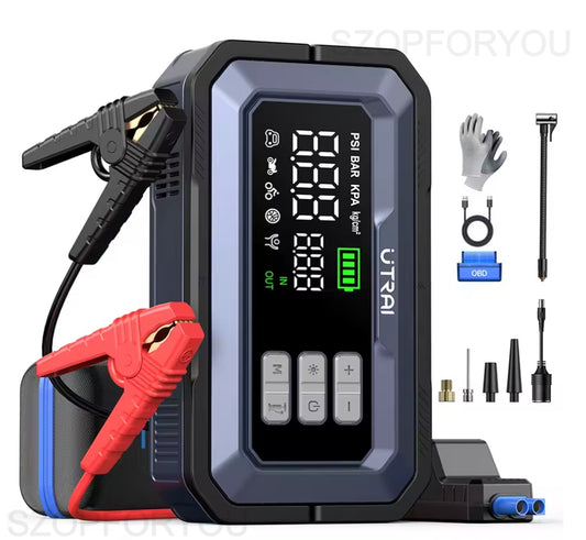 Utrai Js-30 Mega mocne urządzenie rozruchowe 5w1 kompresor, Złącze OBD !