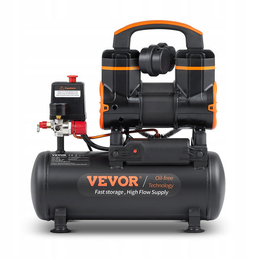 Kompresor bezolejowy Vevor 8L 8 l 6,2 bar 900W